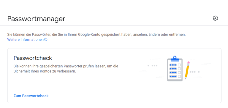 Google Passwortmanager